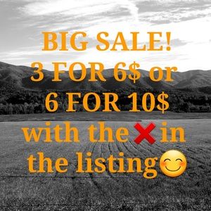 ❌❌❌❌Sale sale sale!!!make ur bundle now!😊😊😊